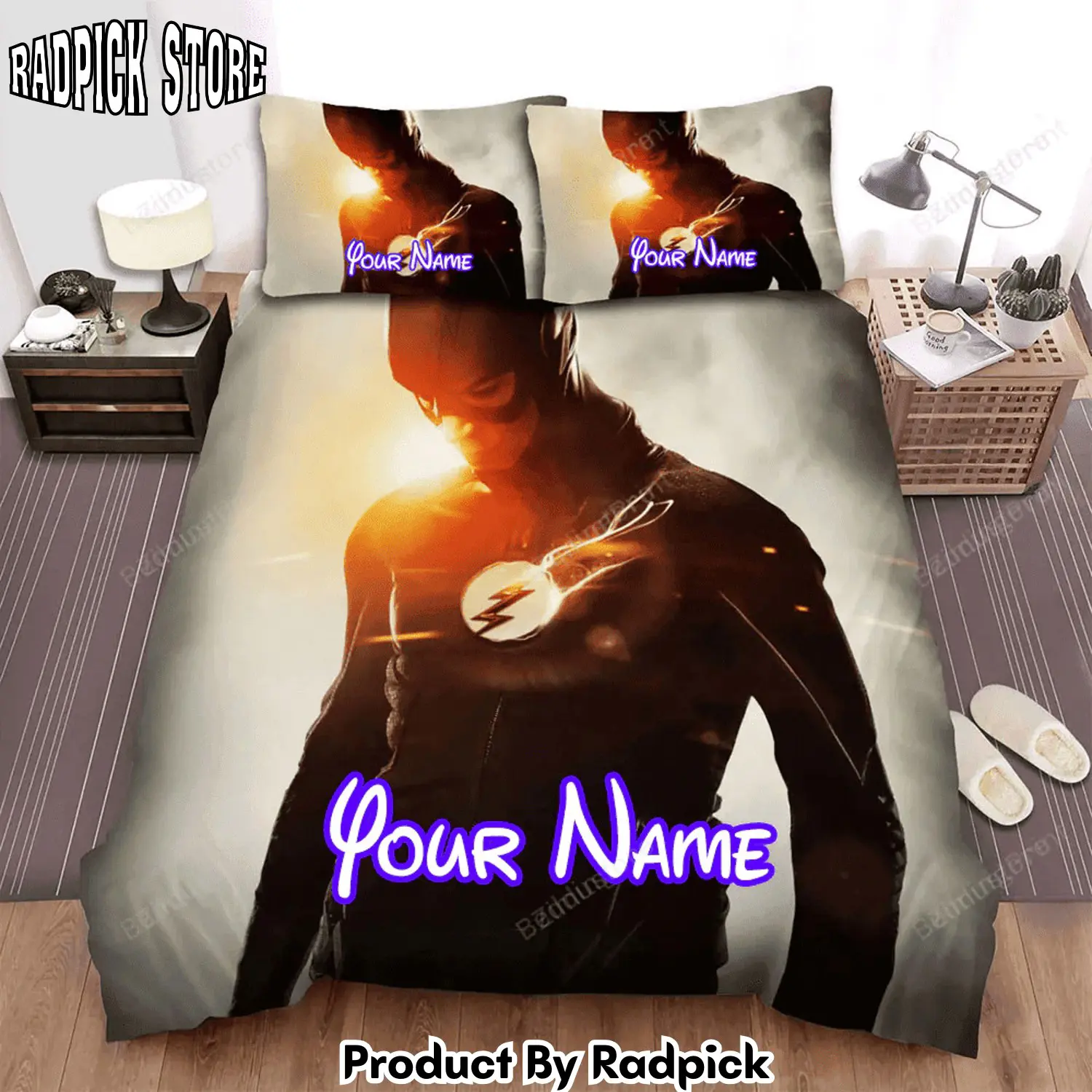 Radpick the flash movie poster theme bed sheets duvet cover personalized name bedding sets rp3271284